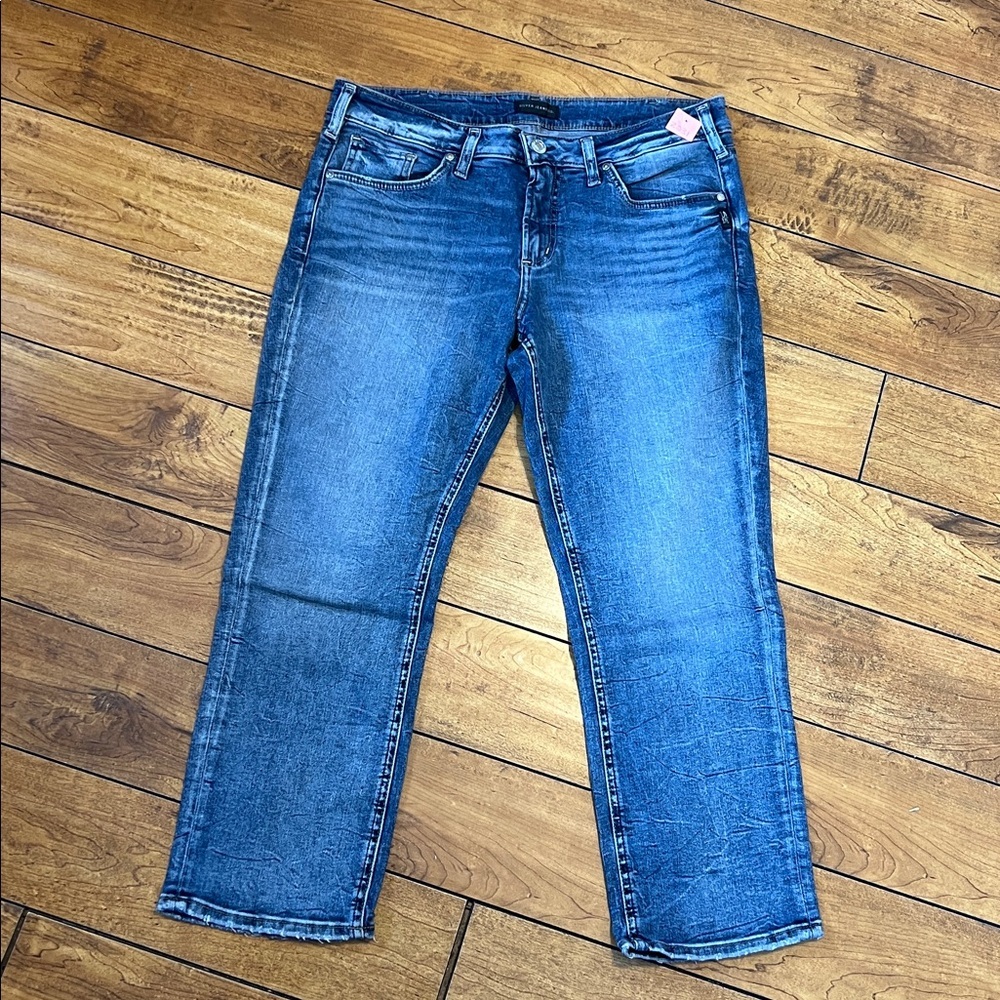 Silver britt Jean Capris